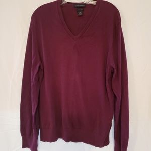 Banana Republic V-neck Sweater Maroon XL